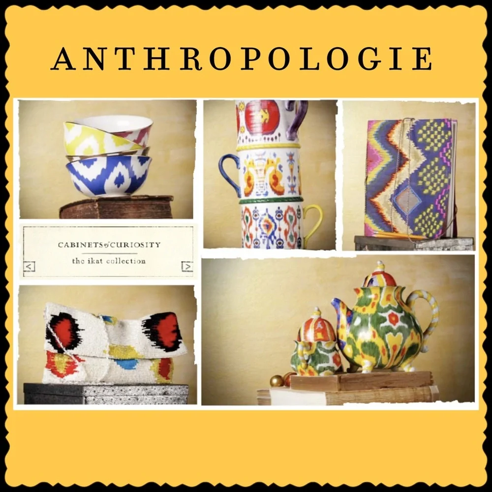 Anthropologie Magic Ikat Tea Pot